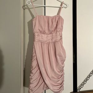H&M Strapless Pale Pink Dress